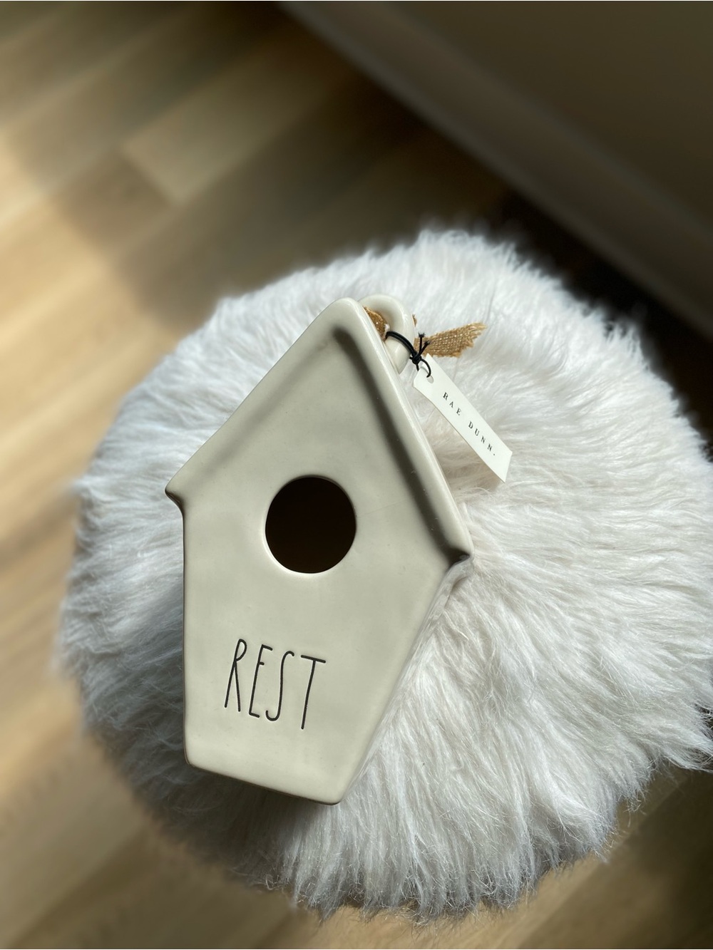 NWT rae dunn rest birdhouse